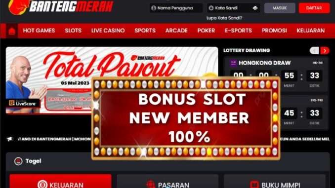 BANTENGMERAH BONUS SLOT 100% MEMBER BARU