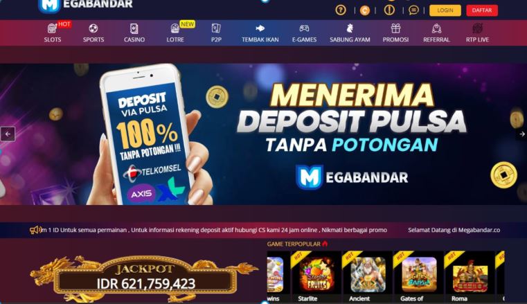 MEGABANDAR BONUS NEW MEMBER SLOT 100%
