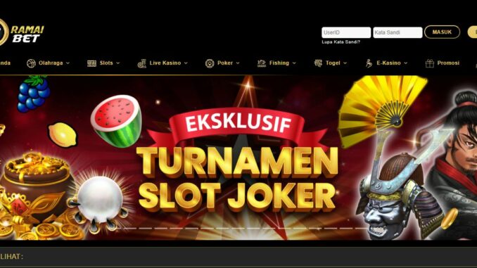 RAMAIBET BONUS SLOT MEMBER BARU 100%
