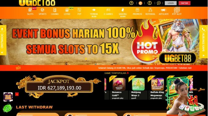 UGBET88 BONUS SPORTBOOK MEMBER BARU 100% UGBET88 BONUS SPORTBOOK MEMBER BARU 100%