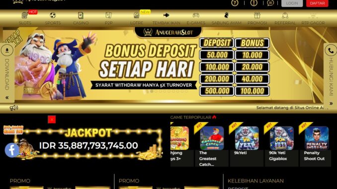 ANUGERAHSLOT Freebet Gratis Rp 10.000 Tanpa Deposit ANUGERAHSLOT Freebet Gratis Rp 10.000 Tanpa Deposit
