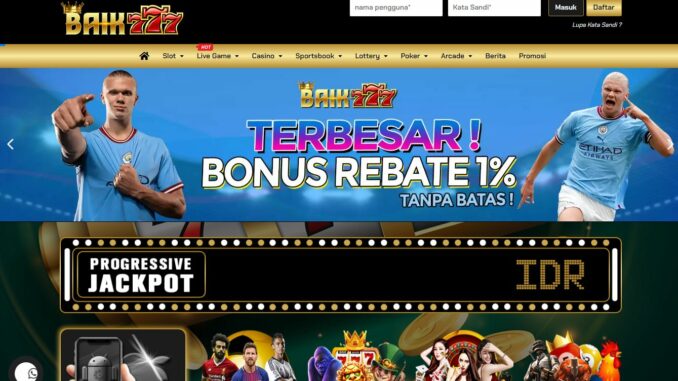 BAIK777 BONUS SLOT MEMBER BARU 100% BAIK777 BONUS SLOT MEMBER BARU 100%