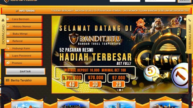 BANDITJITU Freebet Gratis Rp 10.000 Tanpa Deposit BANDITJITU Freebet Gratis Rp 10.000 Tanpa Deposit