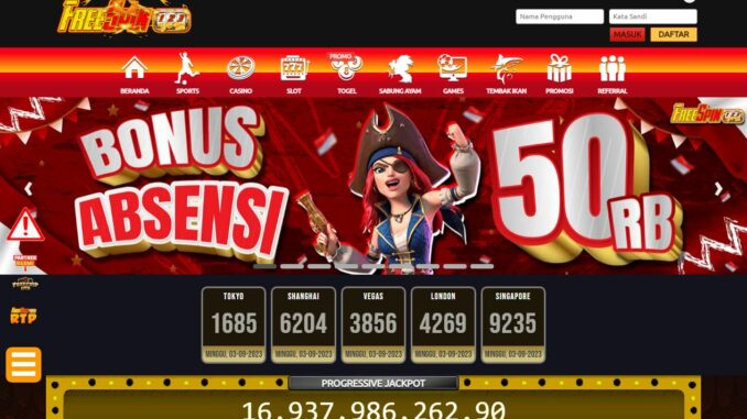 FREESPIN123 Freebet Gratis Rp 20.000 Tanpa Deposit FREESPIN123 Freebet Gratis Rp 20.000 Tanpa Deposit