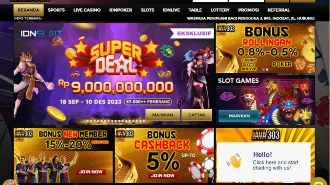 JAVA303 BONUS SLOT MEMBER BARU 100% JAVA303 BONUS SLOT MEMBER BARU 100%
