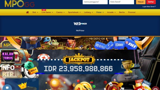 MPOGG BONUS SLOT MEMBER BARU 100% MPOGG BONUS SLOT MEMBER BARU 100%
