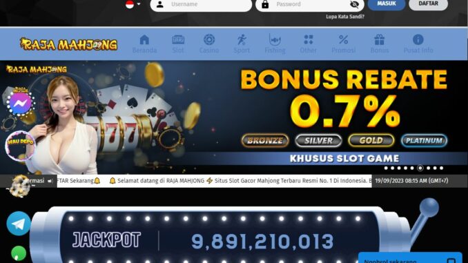 RAJAMAHJONG BONUS SLOT MEMBER BARU 100% RAJAMAHJONG BONUS SLOT MEMBER BARU 100%
