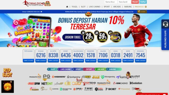 RONALDO4D BONUS SLOT MEMBER BARU 100% RONALDO4D BONUS SLOT MEMBER BARU 100%
