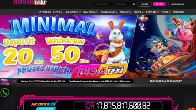 RUSIA777 BONUS SLOT MEMBER BARU 20% RUSIA777 BONUS SLOT MEMBER BARU 20%
