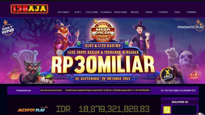 138AJA BONUS SLOT MEMBER BARU 100%