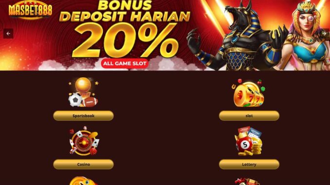 MASBET888 BONUS SLOT MEMBER BARU 100%