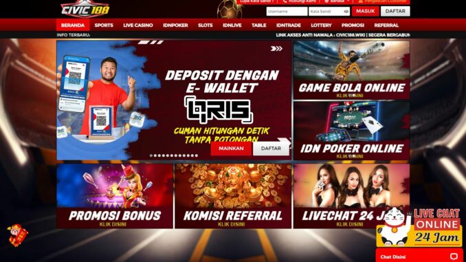 Civic188 Freebet Gratis Rp 10.000 Tanpa Deposit