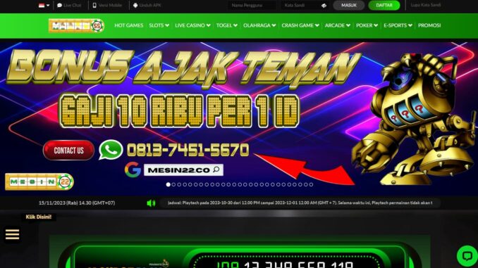 Mesin22 Freebet Gratis Rp 10.000 Tanpa Deposit